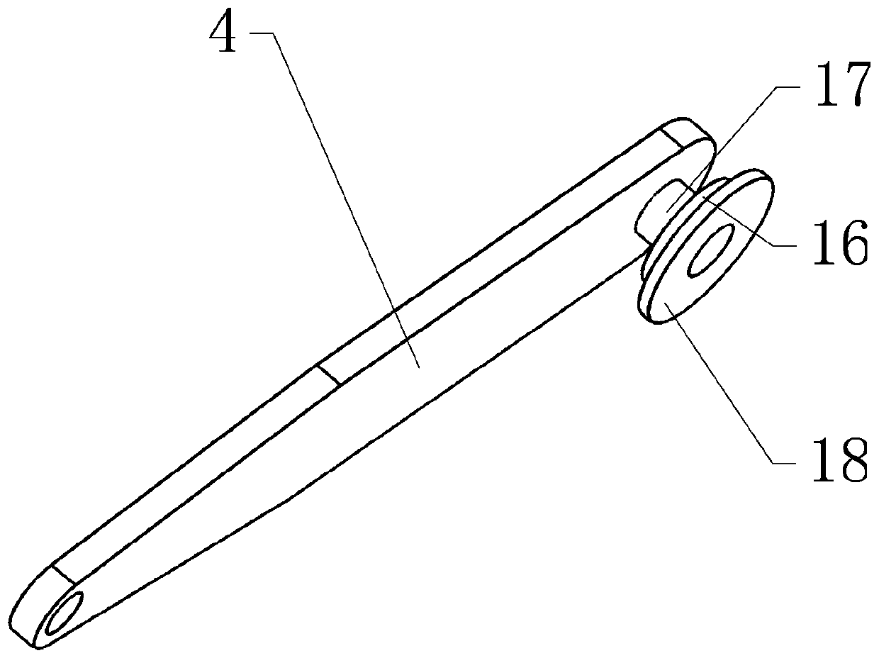 Automobile single-arm type four-connecting-rod glass lifter