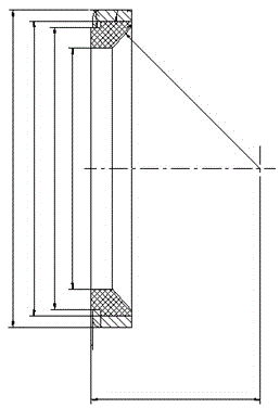 Carbon graphite valve seat component and processing method thereof