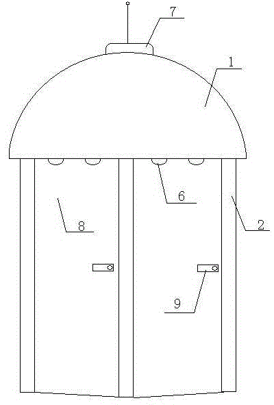 Protection top hood for power distribution cabinet