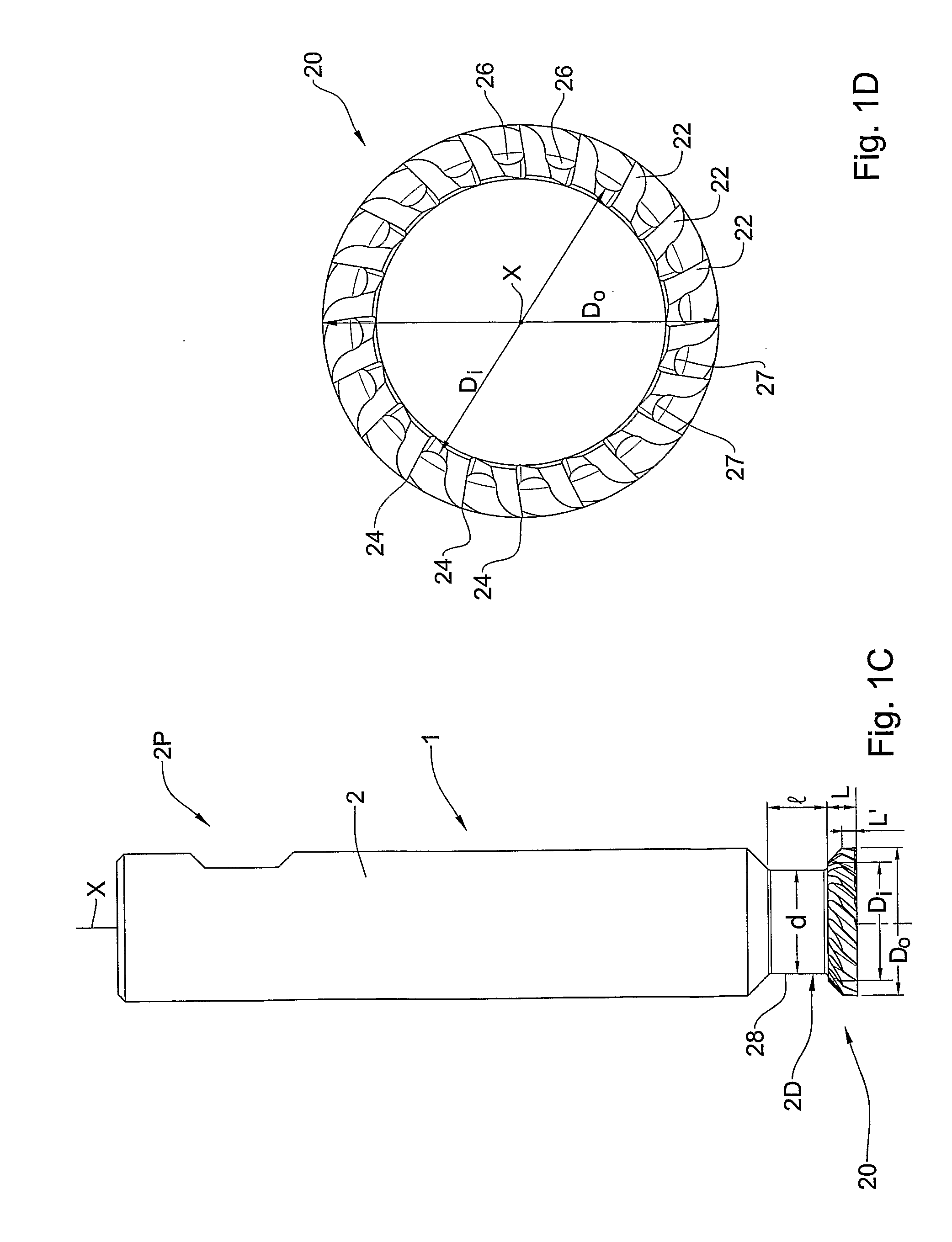 Multi-edge cutting head and an insert used therein