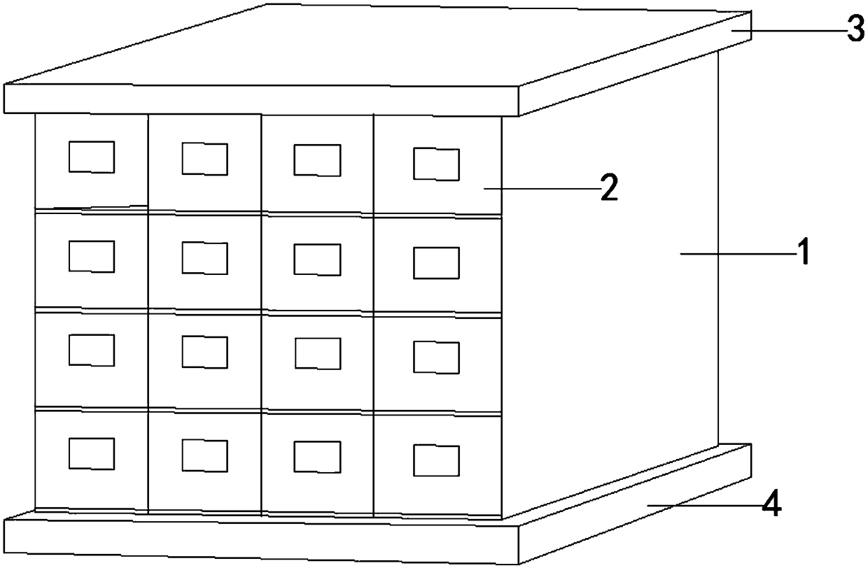 A family-style ashes storage rack