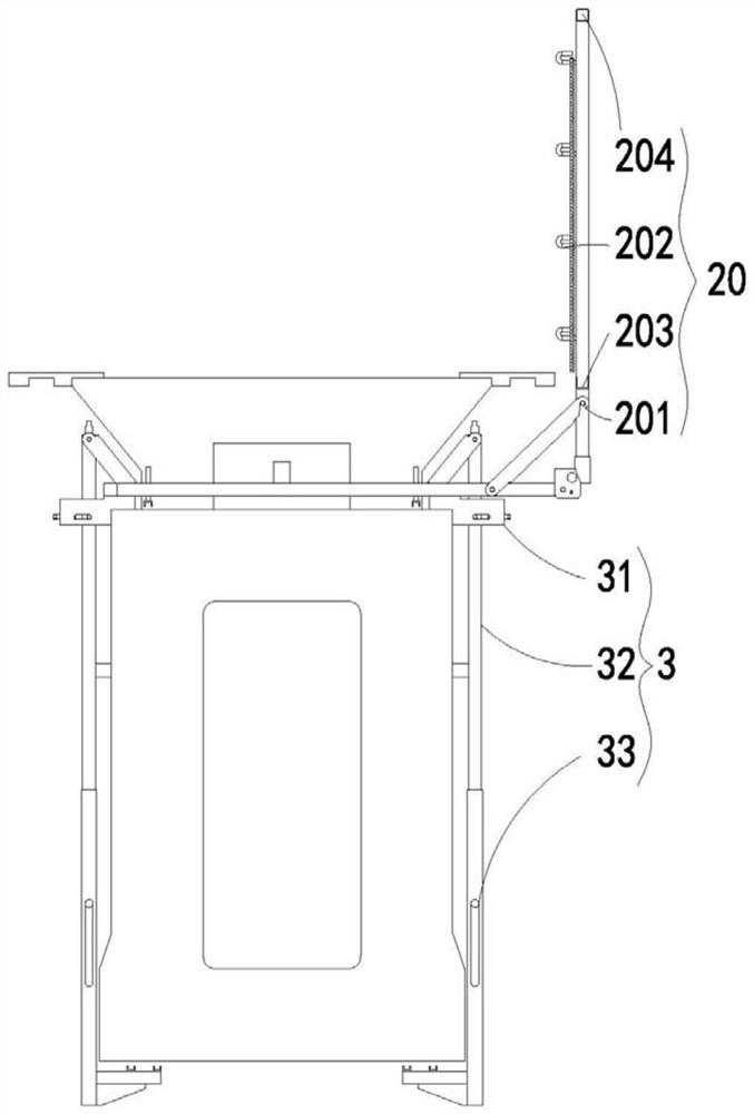 Rail transit beam high-place operation safety protection device