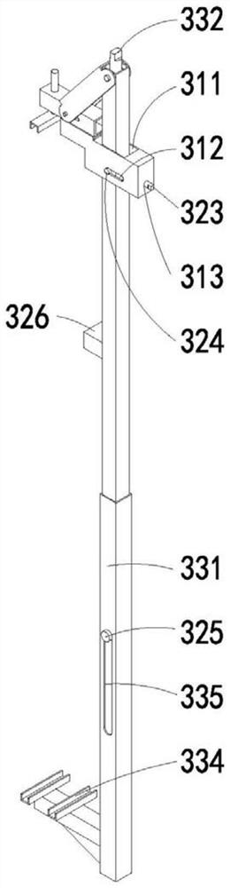 Rail transit beam high-place operation safety protection device