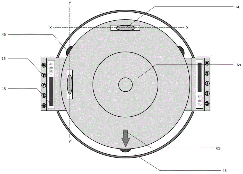 Double-position rotary north-seeking measurement method for static moment mode based gyroscopic total station