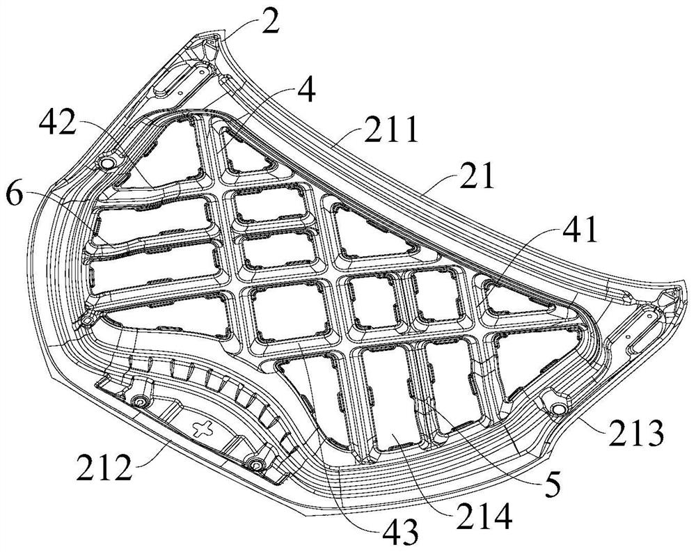 Engine hood of vehicle