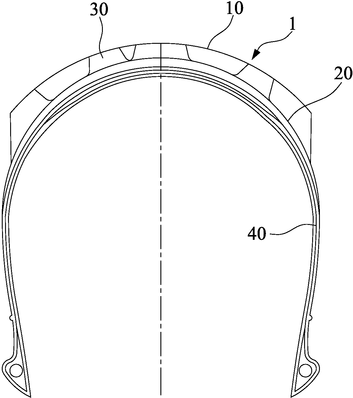 Bicycle pneumatic tyre used for irregular road surfaces