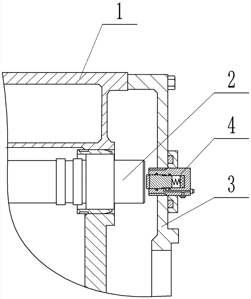 Camshaft axial limit structure