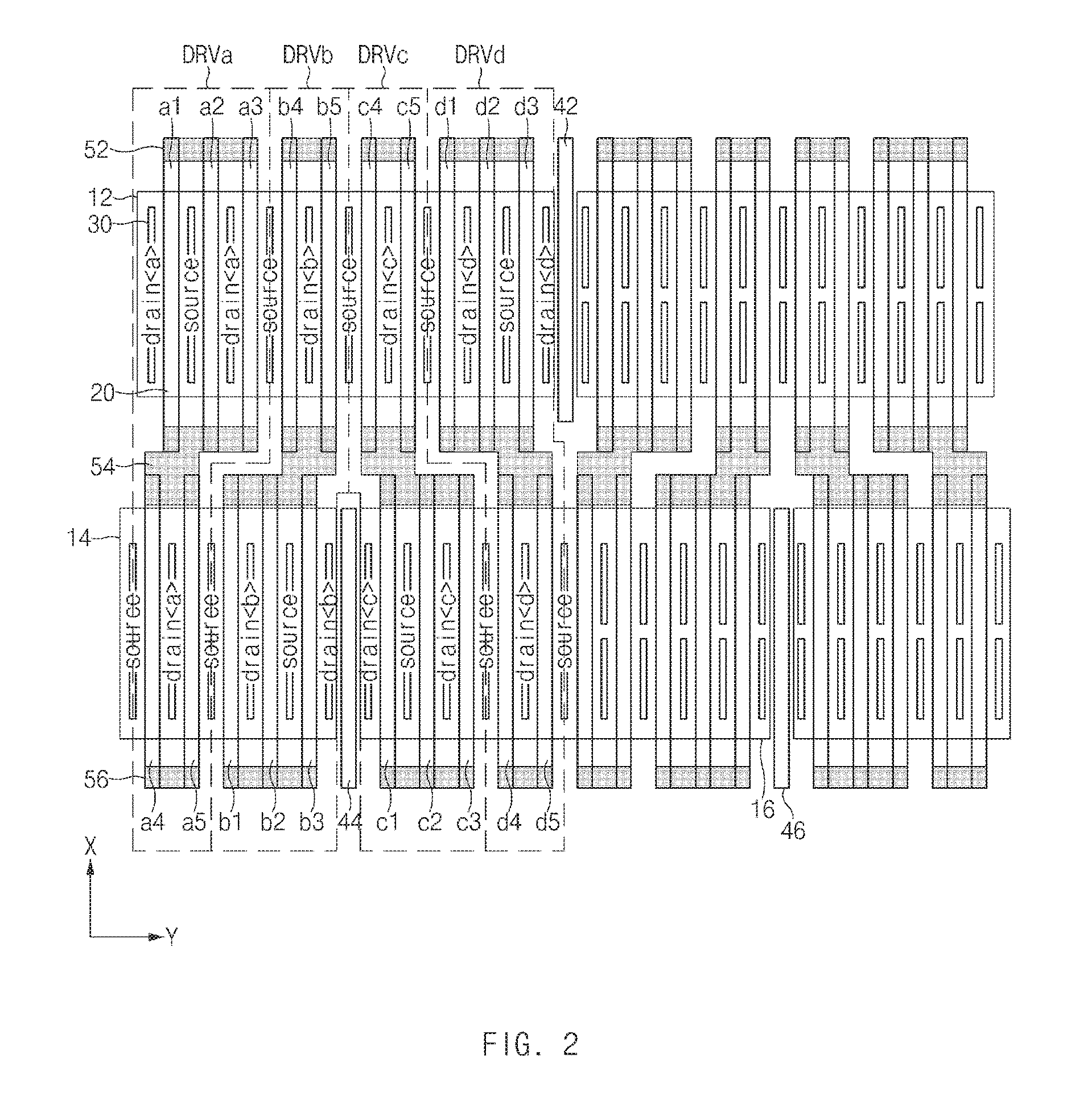 Semiconductor device including drivers