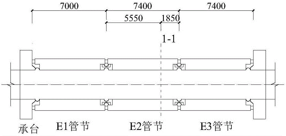 Calculation method of pipe joint hoop strain of tide load sinking pipe tunnel