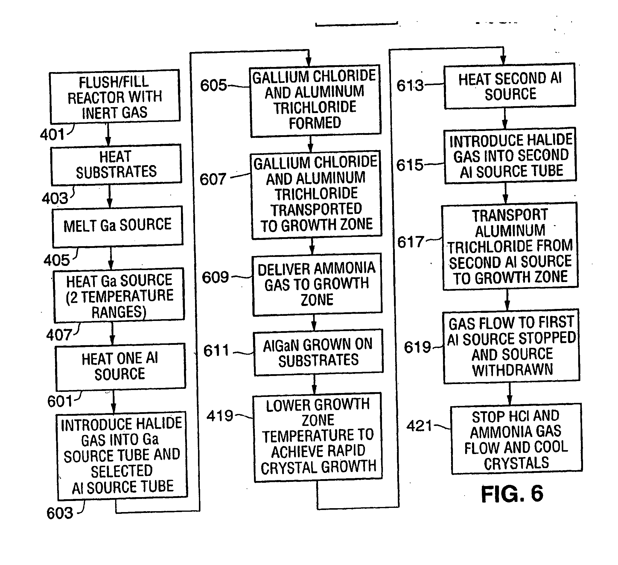 Method for simultaneously producing multiple wafers during a single epitaxial growth run and semiconductor structure grown thereby