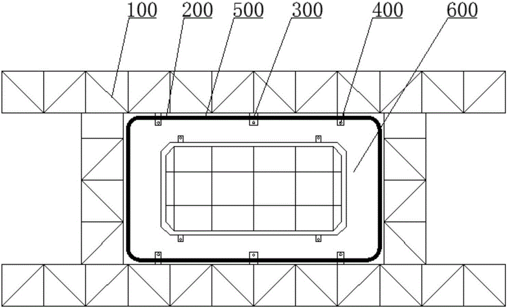 Outward sliding and inward overturning construction device and method for high bridge pier