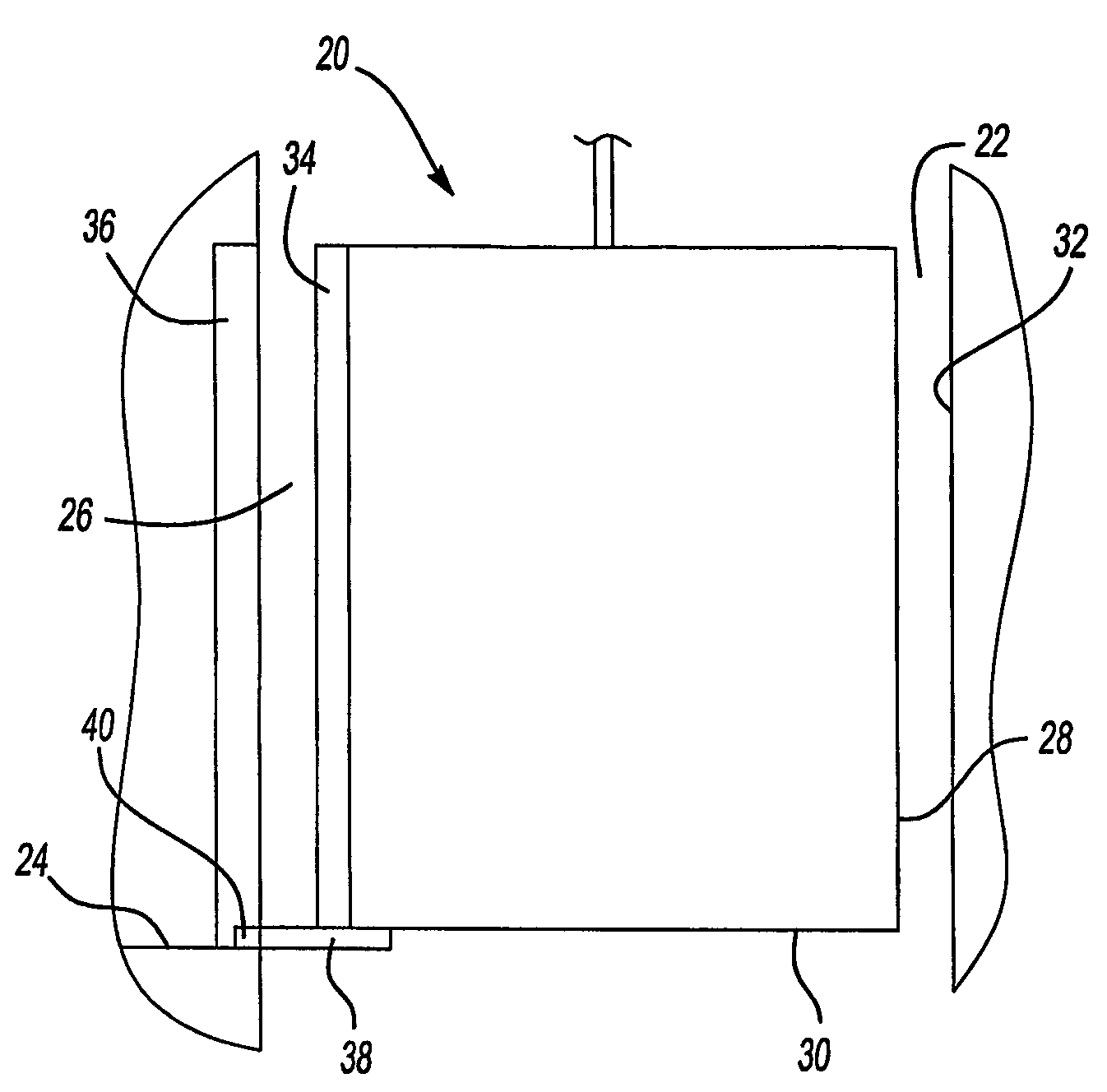 Elevator assembly with extendable sill