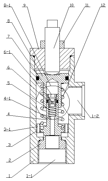 Slide damping type water hydraulic overflow valve for high-pressure and high-flow systems