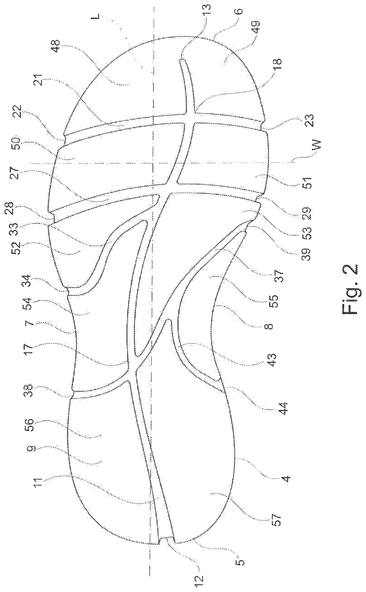 Footwear with improved sole assembly