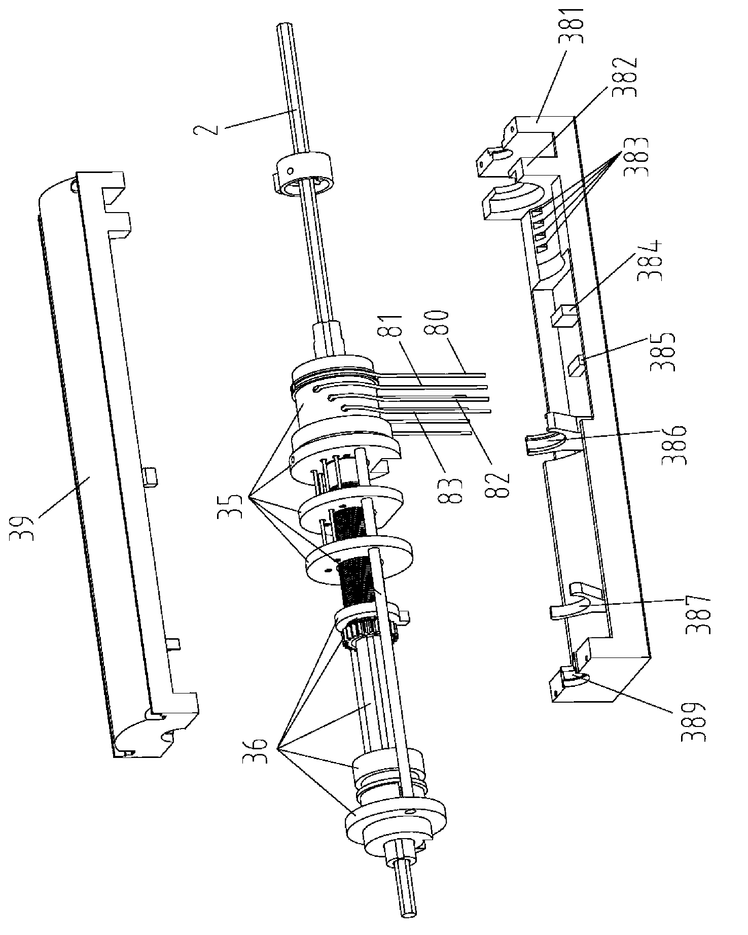 Sliding block mechanism of louver and sliding block system with gear clutch turnover mechanism