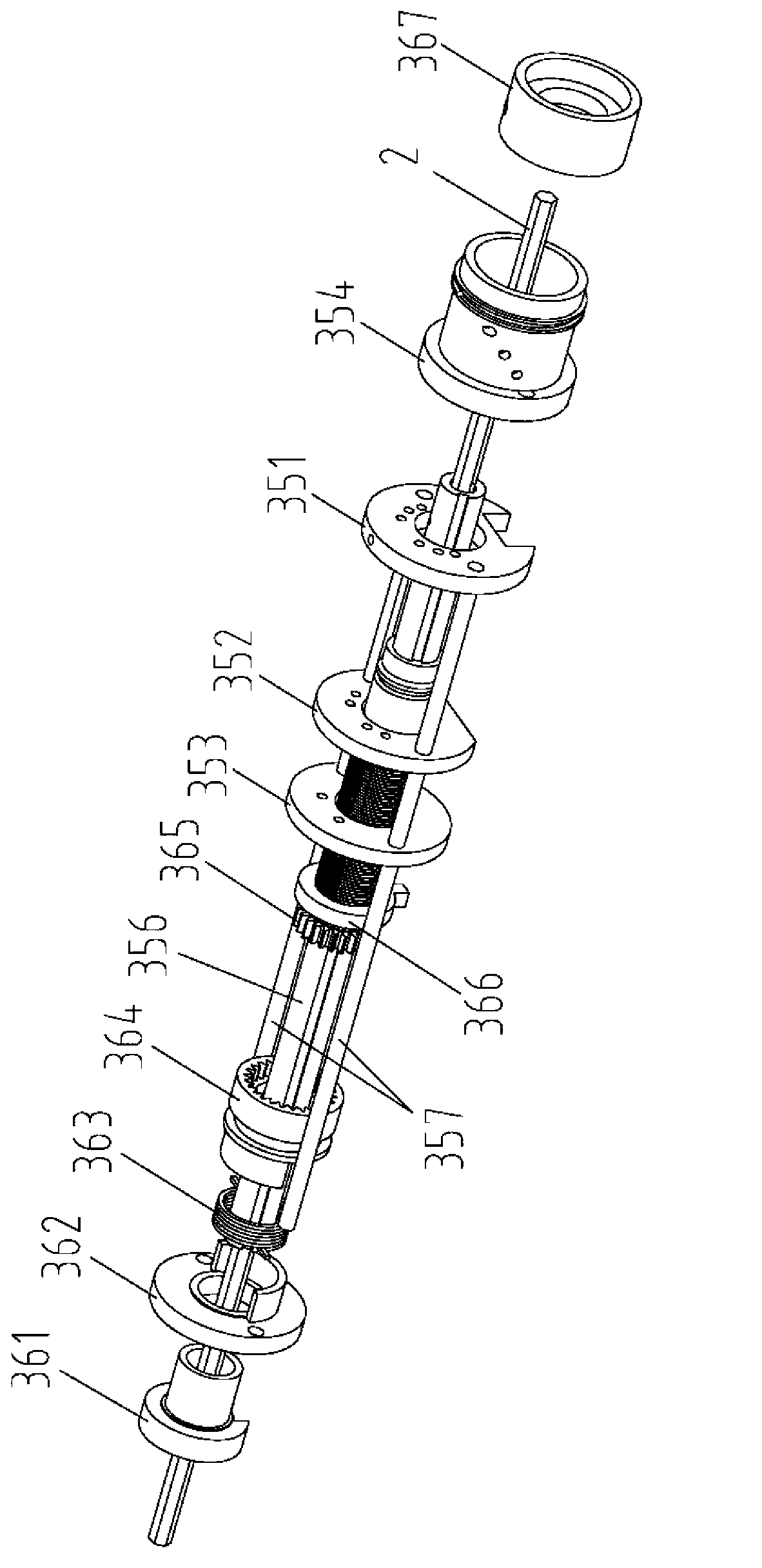 Sliding block mechanism of louver and sliding block system with gear clutch turnover mechanism