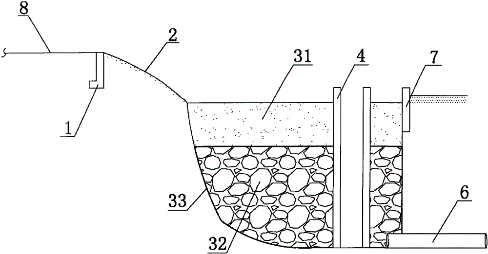 A rainwater bioretention pond for phosphorus removal beside a highway