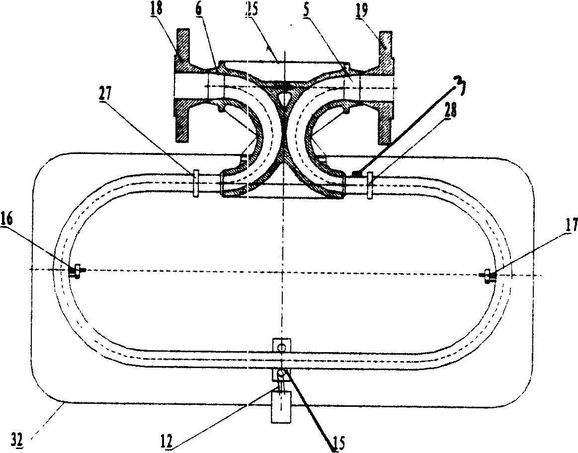 Double C-type tube coriodis mass flow meter