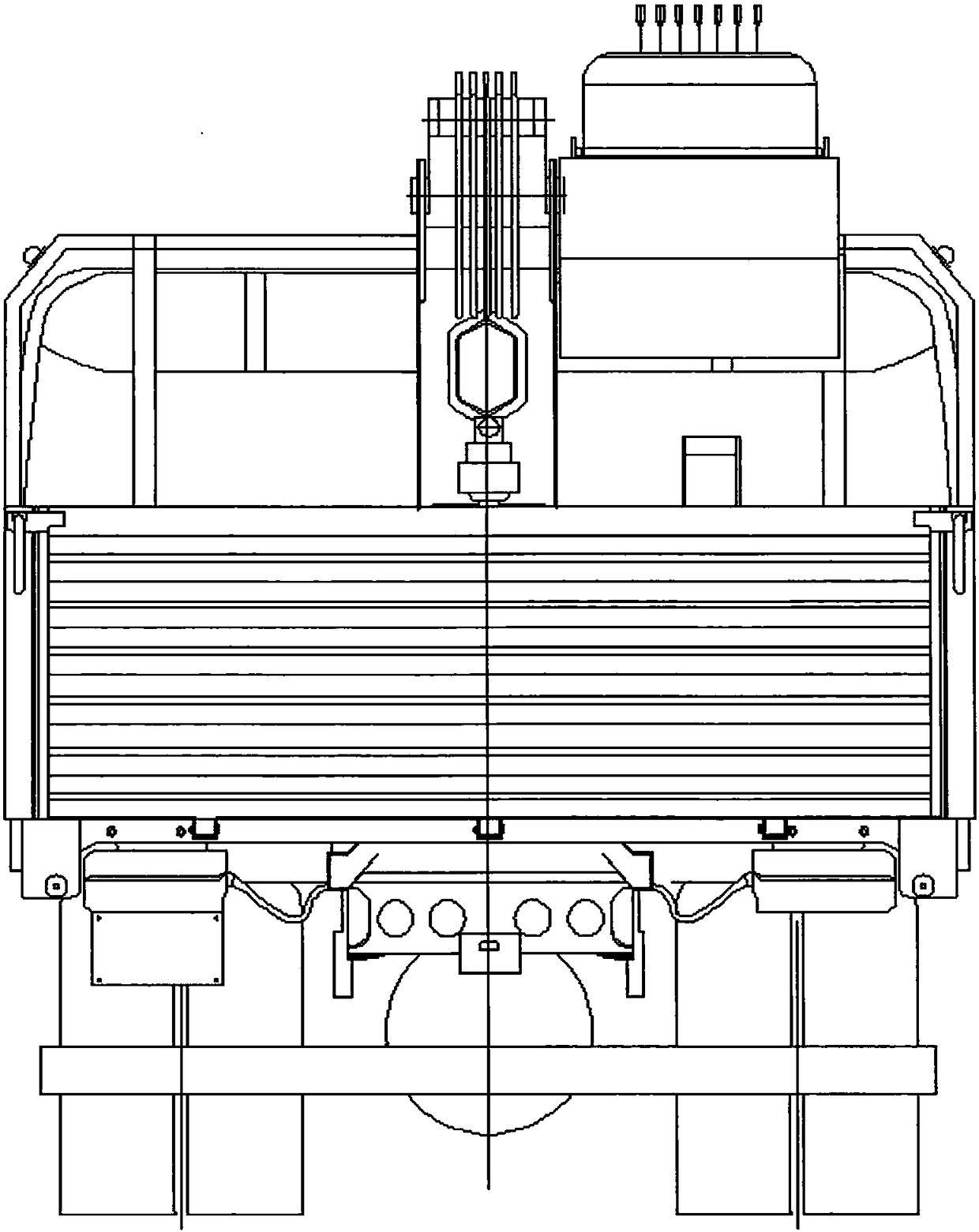 Hydraulic control system of dump truck with truck-mounted gripper