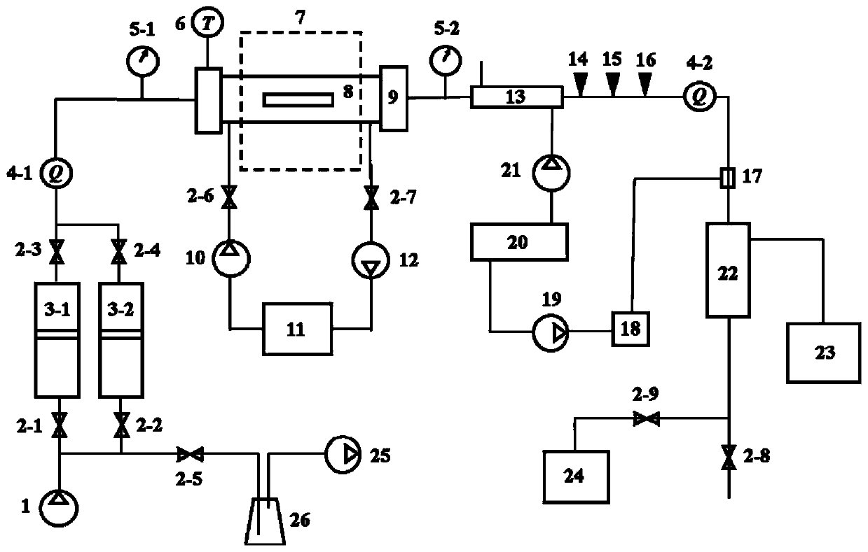 Real-time monitoring device for dynamic expansion of carbonate rock acidified wormhole and working method of real-time monitoring device