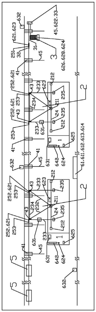 Comprehensive pipe gallery cable traction and displacement laying system and application method