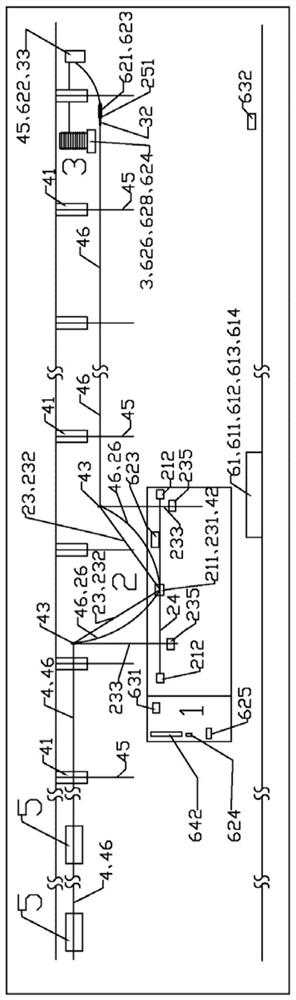 Comprehensive pipe gallery cable traction and displacement laying system and application method