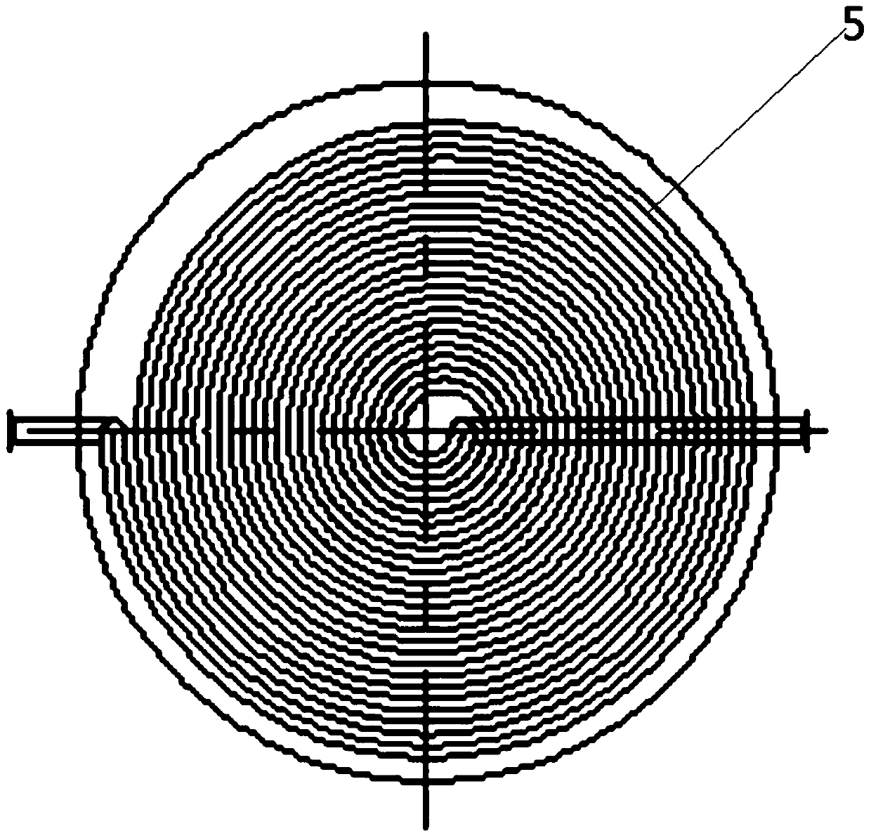 Integrated heat storage and heat supply system of heat-conduction oil furnace coupling spiral tube heat exchanger