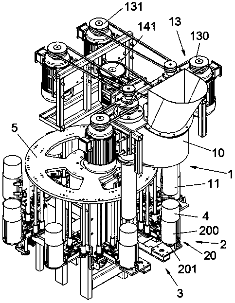 Pored fungus stick forming mechanism and fungus stick forming method