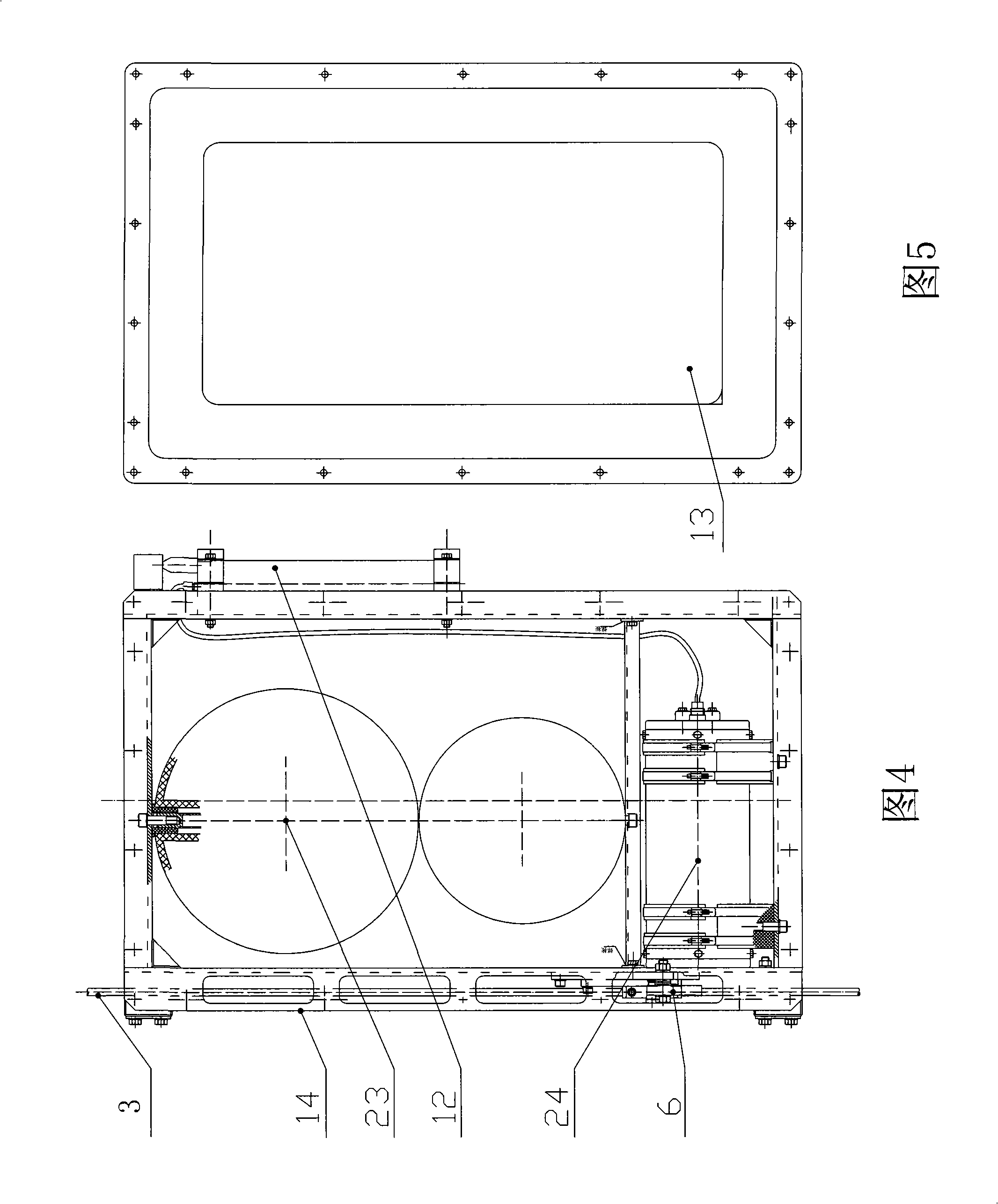 Self-holding marine environmental monitoring system