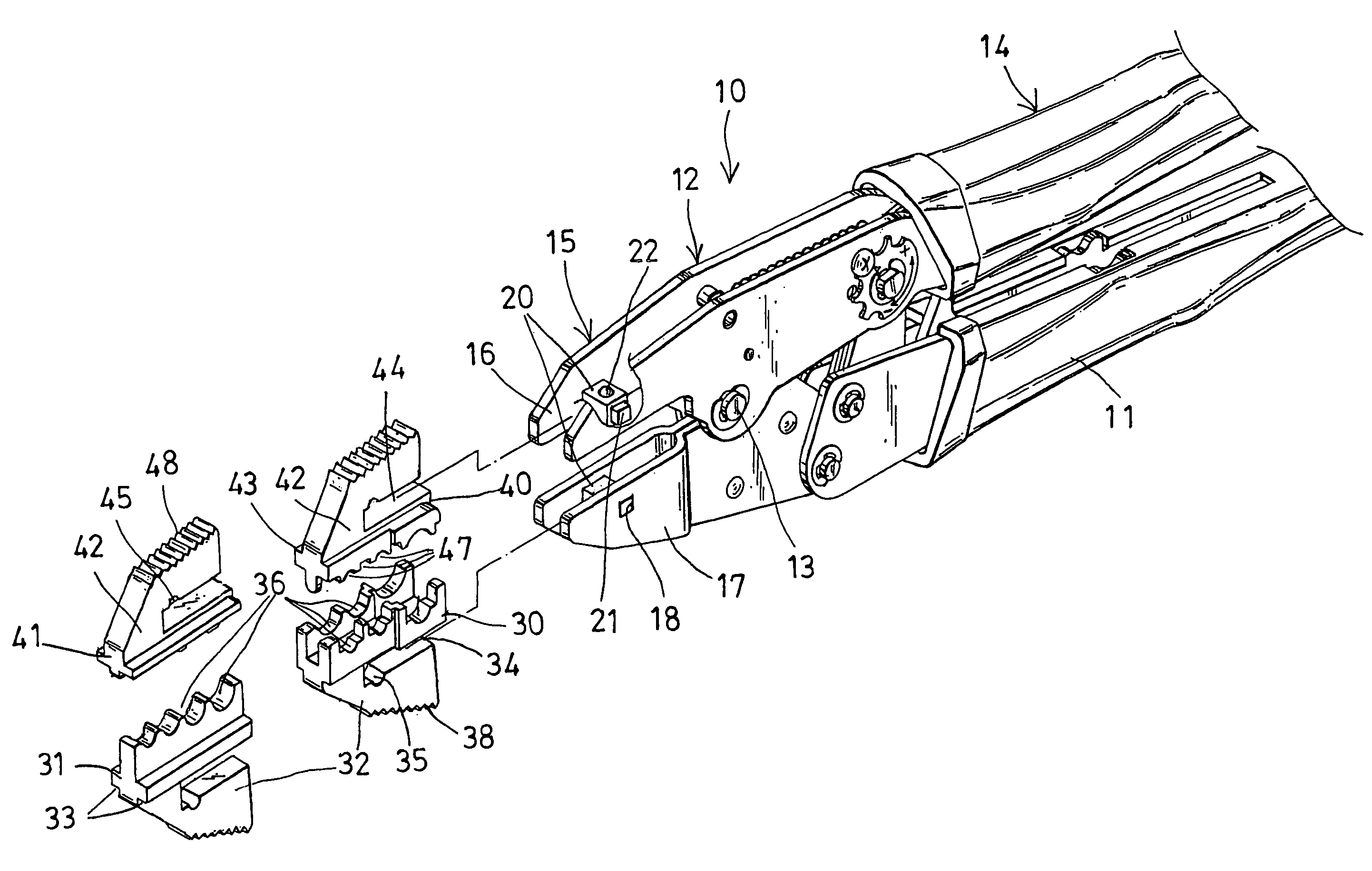 Hand tool for wires