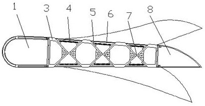 Flexible wing structure based on shape memory alloy and manufacturing method thereof