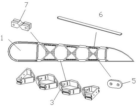 Flexible wing structure based on shape memory alloy and manufacturing method thereof