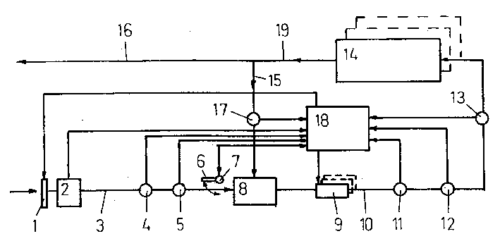 Safety device for air in at least one room of a building