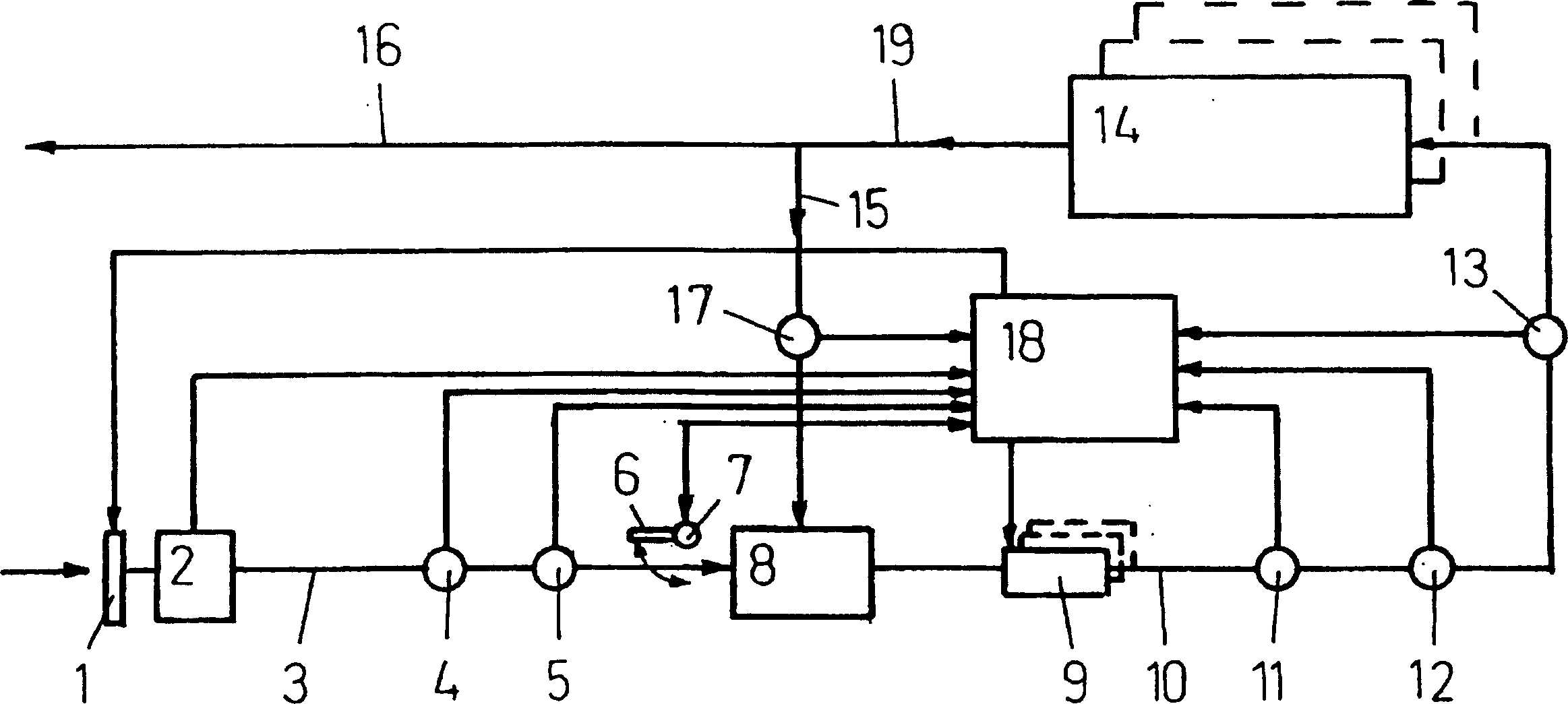 Safety device for air in at least one room of a building