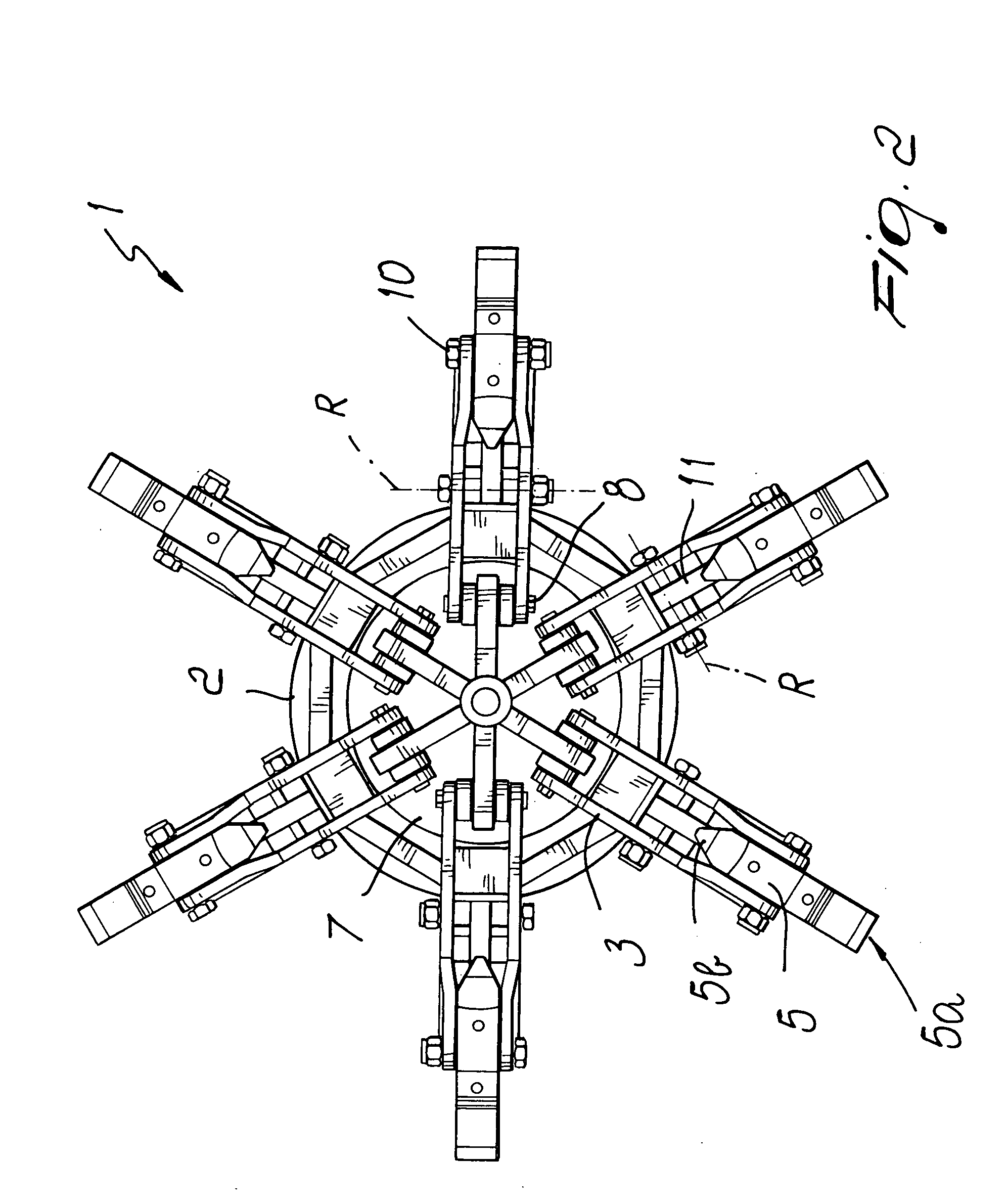 Spindle for fastening rims of vehicle wheels on repair shop machines