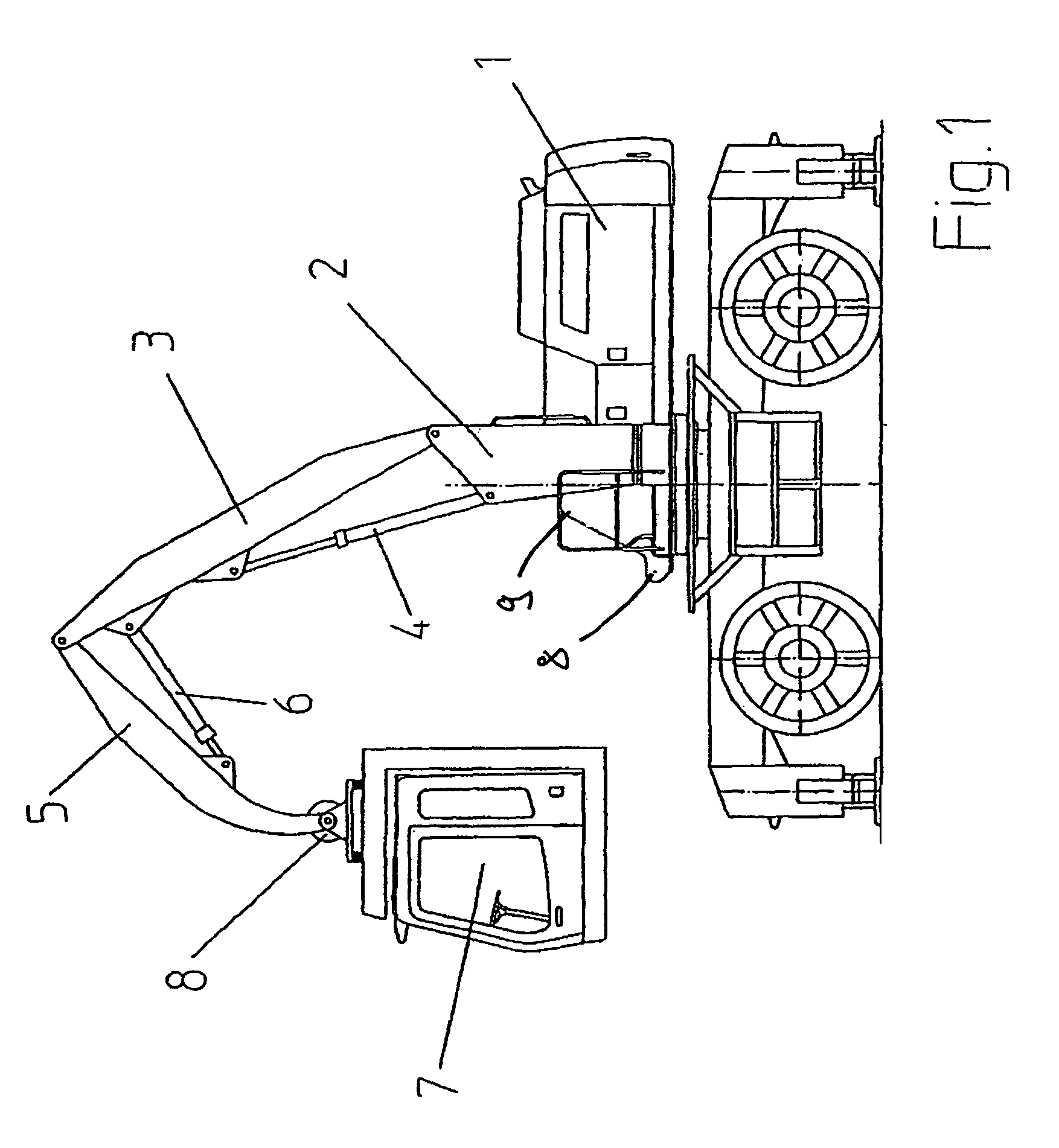 Working machine and emergency lowering system