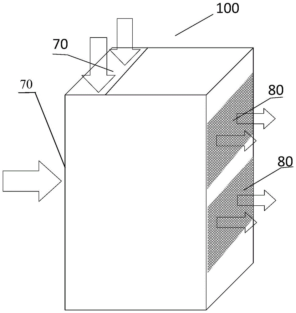 Dry type venturi paint mist trapping device and application thereof