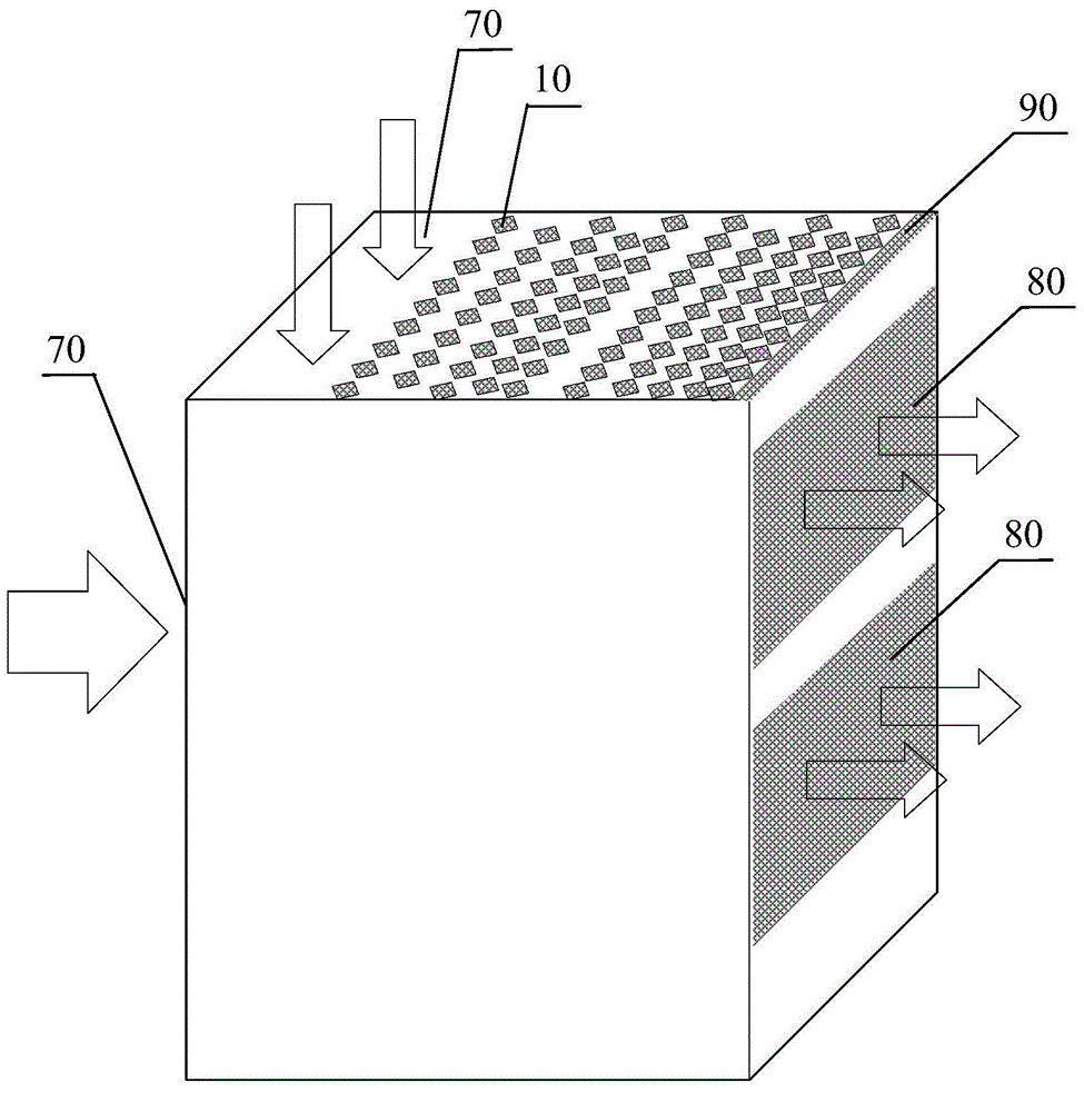 Dry type venturi paint mist trapping device and application thereof