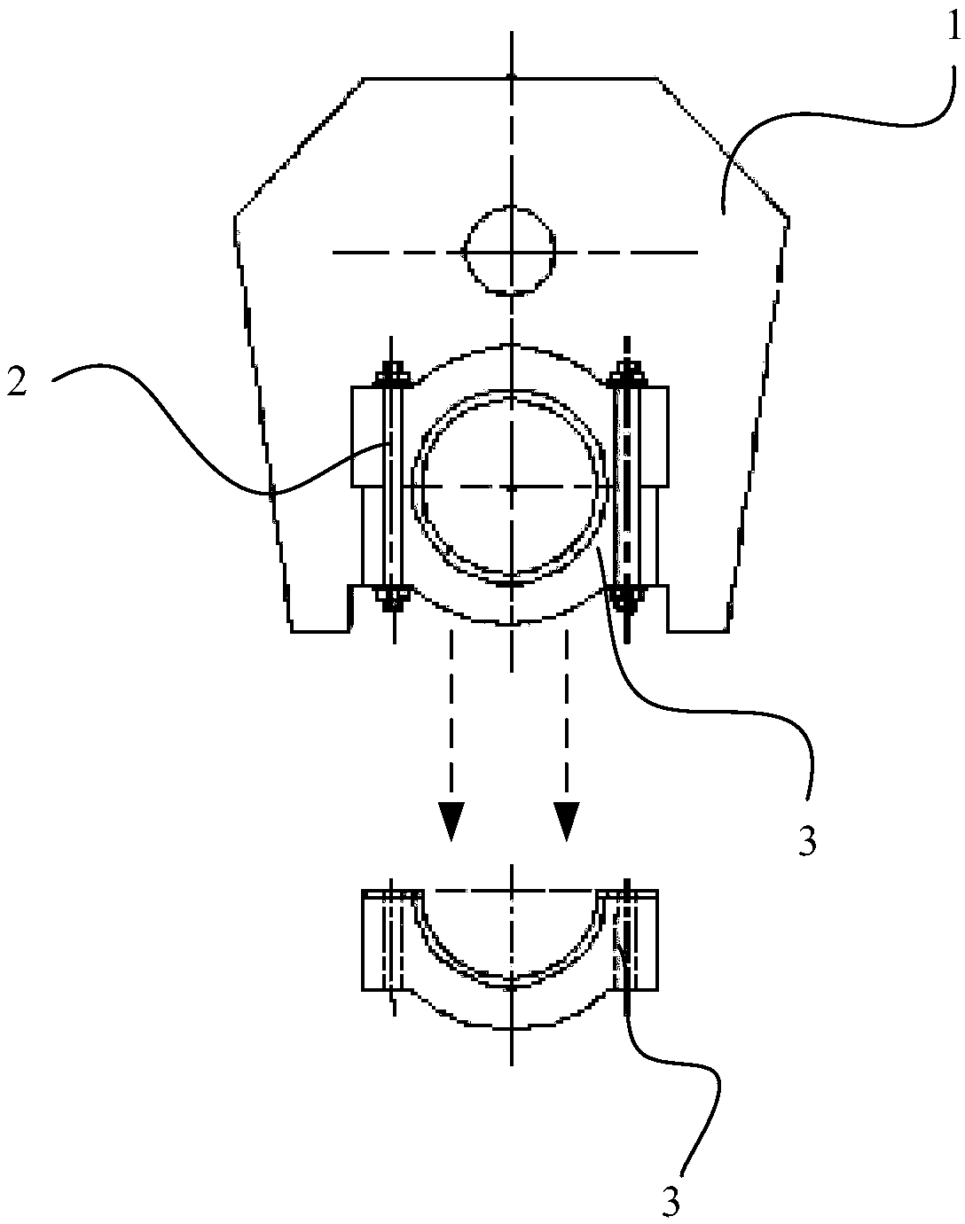 Crankshaft hole coaxiality repairing method