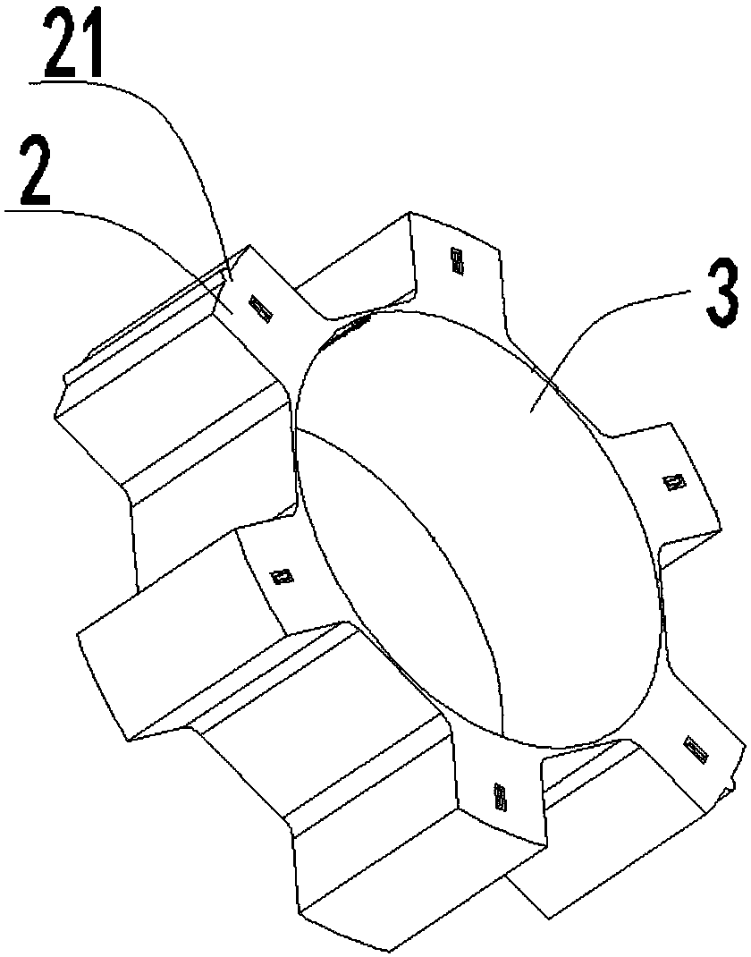 Stator component, motor and compressor