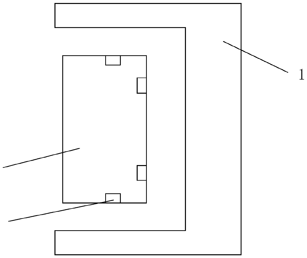 Two-dimensional space guiding and positioning method based on laser range finding