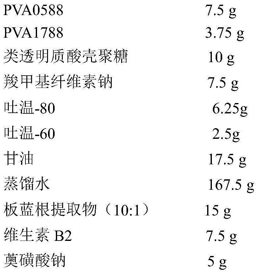 Compound oral membrane containing sodium azulene sulfonate and preparation method