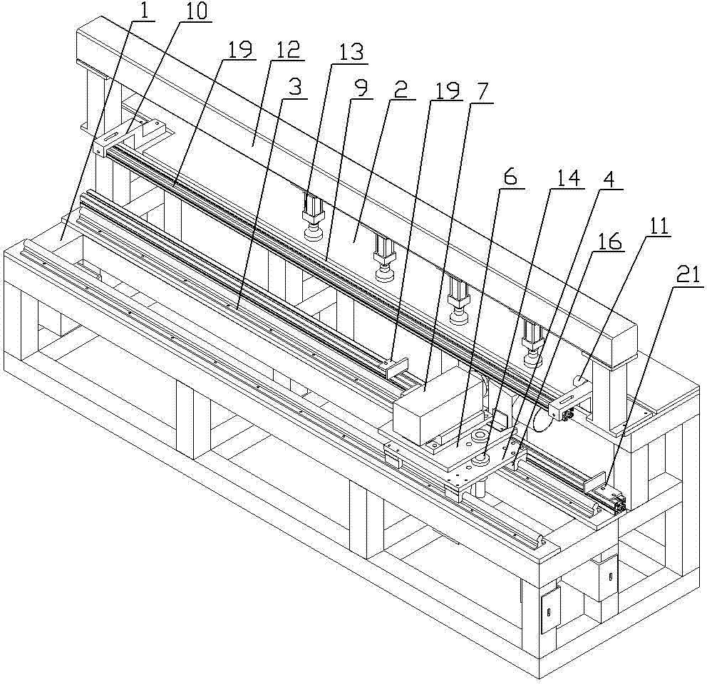 Wood board grooving device