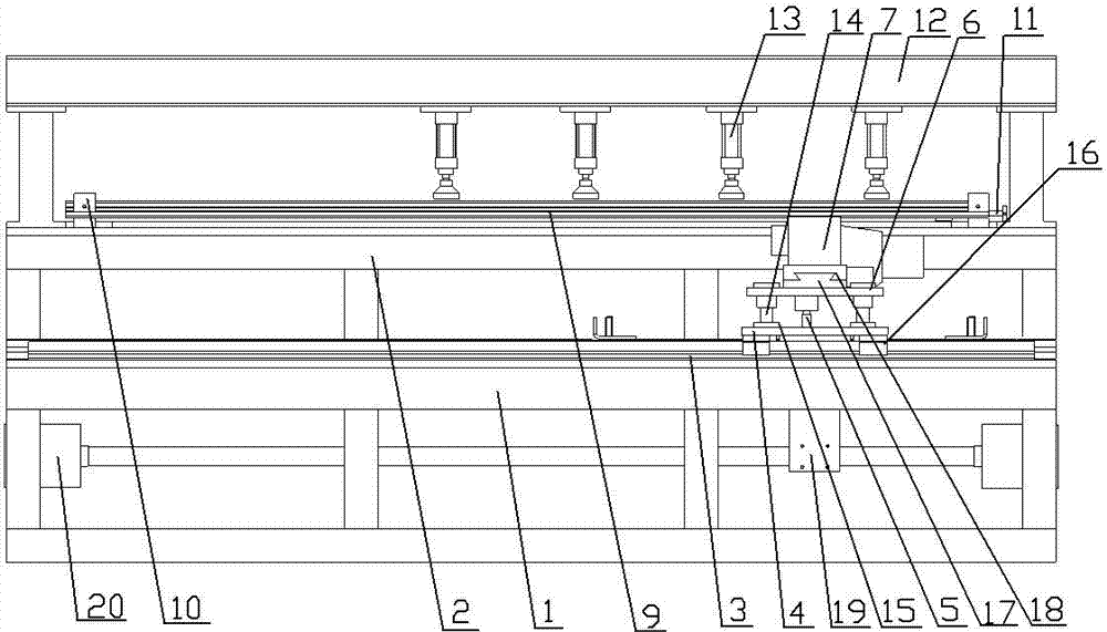 Wood board grooving device