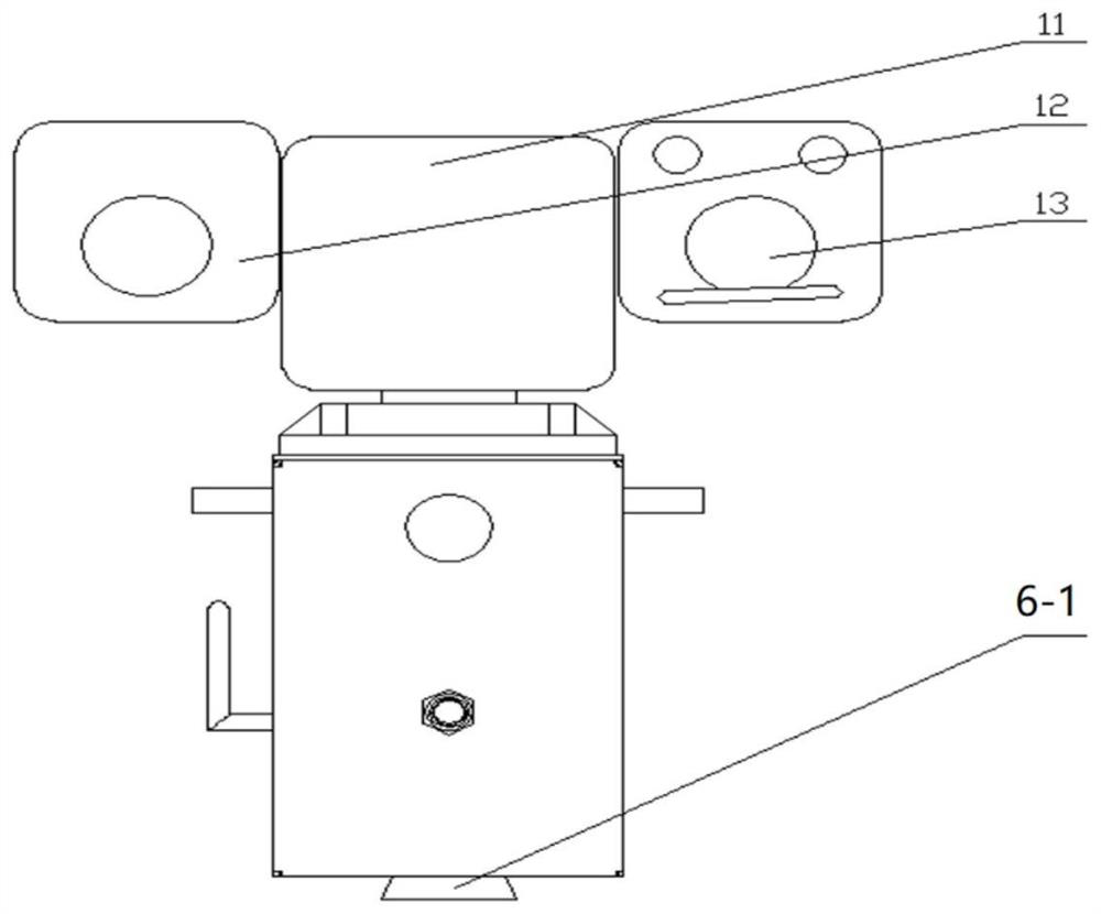 Fire monitoring robot and fire monitoring temperature judgment method