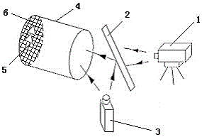 Device for stereoscopic imaging of single-lens structured light and method for stereoscopic imaging of scenes in pipelines