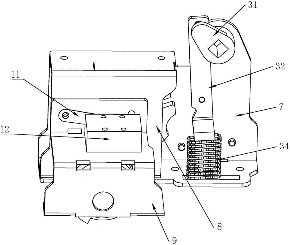 Drawer push-in interlocking mechanism