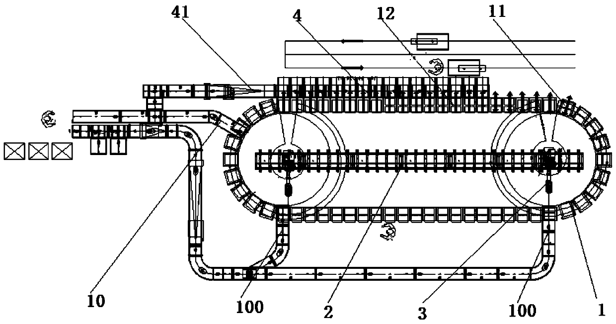 Automatic storing and sorting system of mobile robot