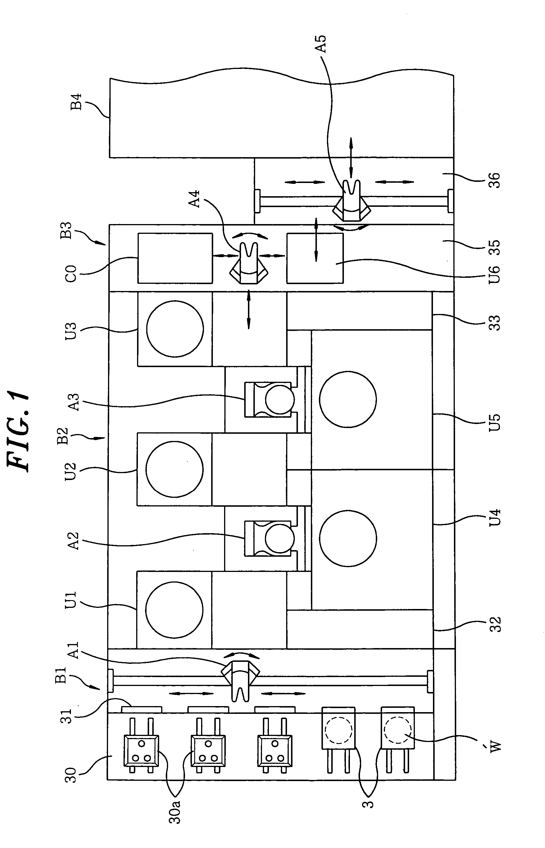 Substrate processing apparatus and method for adjusting a substrate transfer position