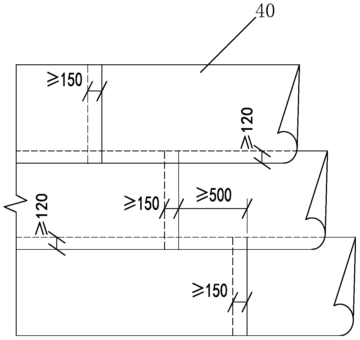 Upright steel roof waterproof structure and construction method thereof